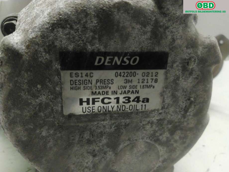 Aircondition kompressor til Toyota Prius 2009-2016 (Type III) (COMBI) (COMBI) (TOYOTA|8837047030|)