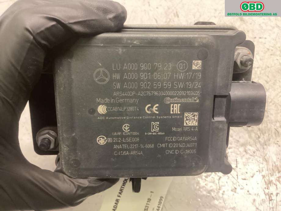 Sensor radar til Mercedes EQC 2019-->>  (MERCEDES|A 000 900 79 23|)