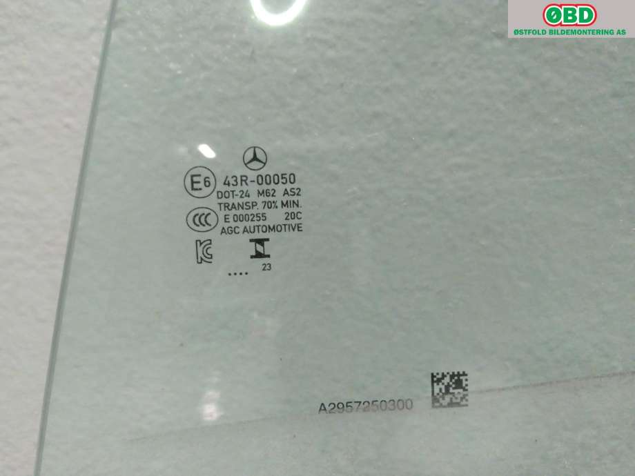 Siderute venstre foran til Mercedes EQS SUV 2022-->> (X296) (X296) (MERCEDES|A 295 725 03 00|)