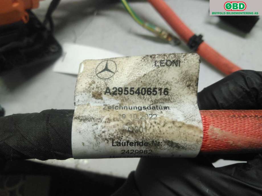Kabel høy volt (HV) hybrid til Mercedes EQS SUV 2022-->> (X296) (X296) (MERCEDES|A 295 540 65 16|)