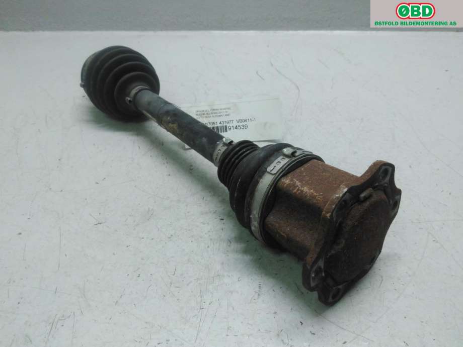 Drivaksel venstre foran til Audi A6, Allroad 2012-2014 (Type III, Fase 1) (C7) (C7) (AUDI|4G0 407 271 F|)