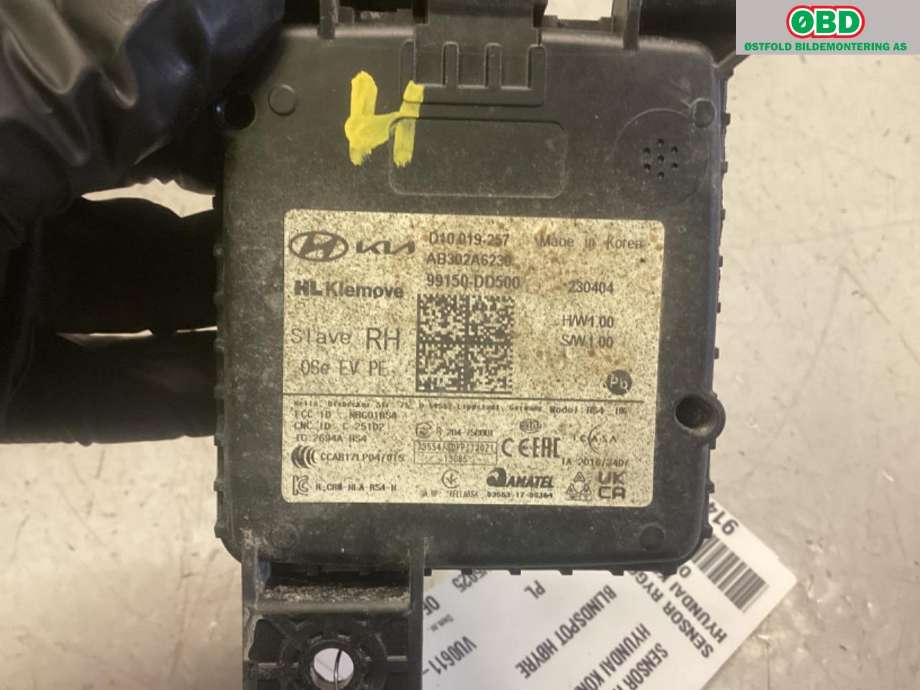 Sensor radar til Hyundai Kona 2021-2023 (Type I, Fase 2)  (HYUNDAI|99150DD500|)