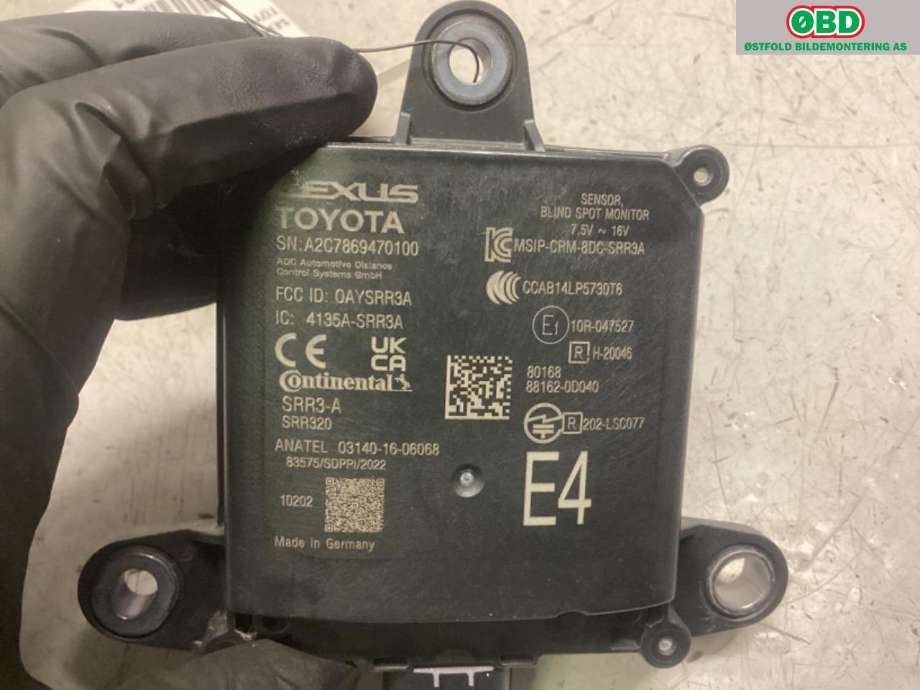 Sensor radar til Toyota Yaris Cross (SUV) 2021-->>  (TOYOTA Yaris Cross Active|881620D010||4135ASRR3A)