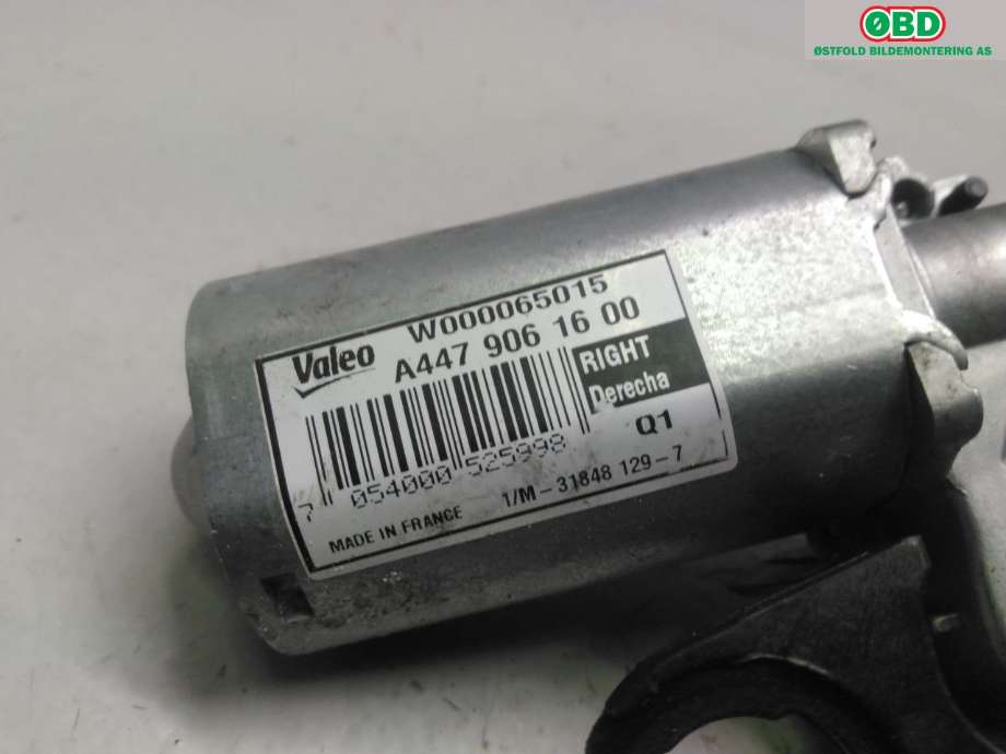 Viskermotor bakrute til Mercedes Vito 2014-->> (W447) (W447) (MERCEDES|A 447 906 16 00|)