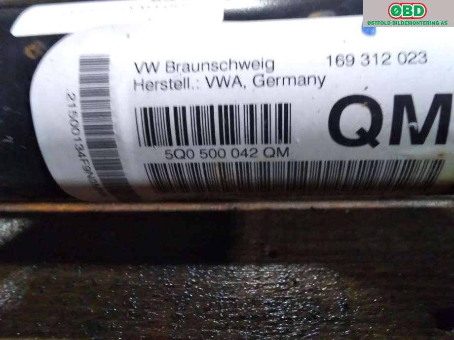 Bakaksel til VW e-Golf 2014-2017 (Fase 1)  (VOLKSWAGEN|5WA 505 315 B|)