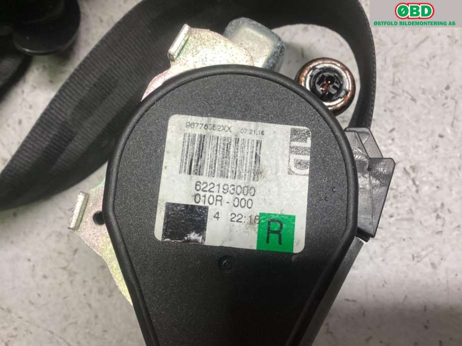 Airbag beltestrammer til Peugeot 308 2013-2021 (Type II)  (PEUGEOT|96 776 852 XX|)
