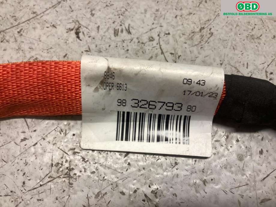 Kabel høy volt (HV) hybrid til Citroën C4, Spacetourer 2019-->>  (CITROEN|98 326 793 80|)