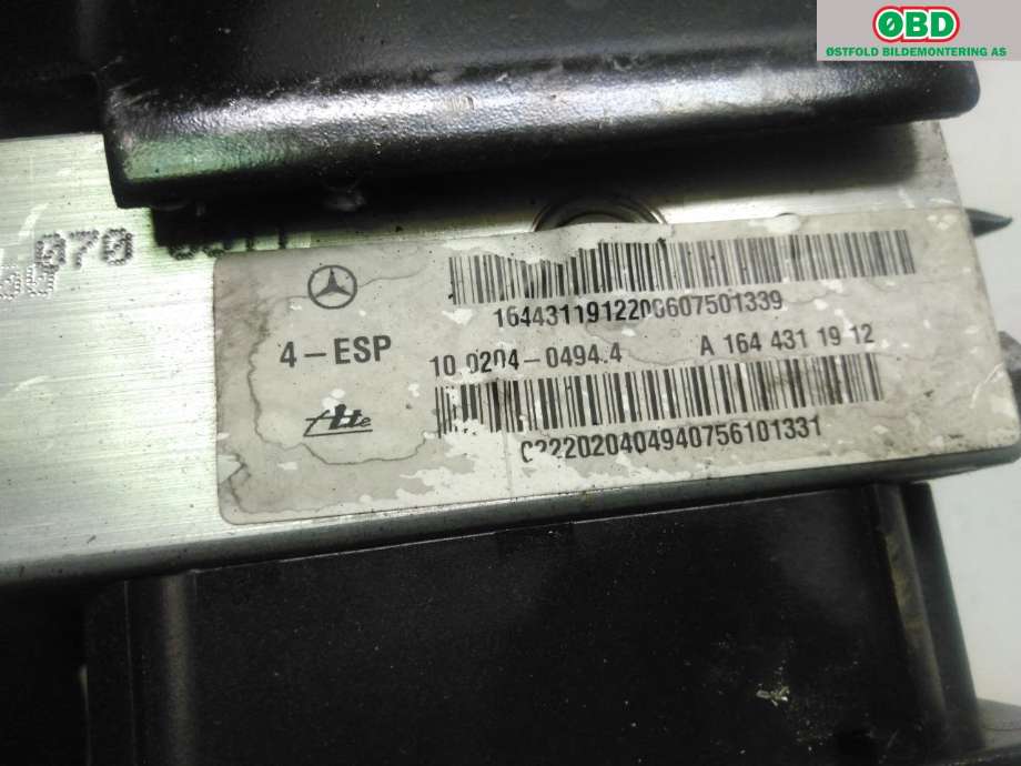 ABS sentral til Mercedes ML 2005-2011 (W164) (W164) (MERCEDES|A 163 430 00 07|)