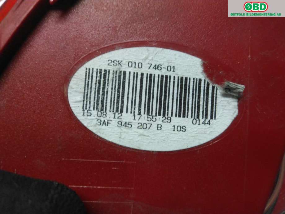 Baklykt venstre til VW Passat 2011-2015 (B7) (B7) (VOLKSWAGEN|3AF 945 207 B|)
