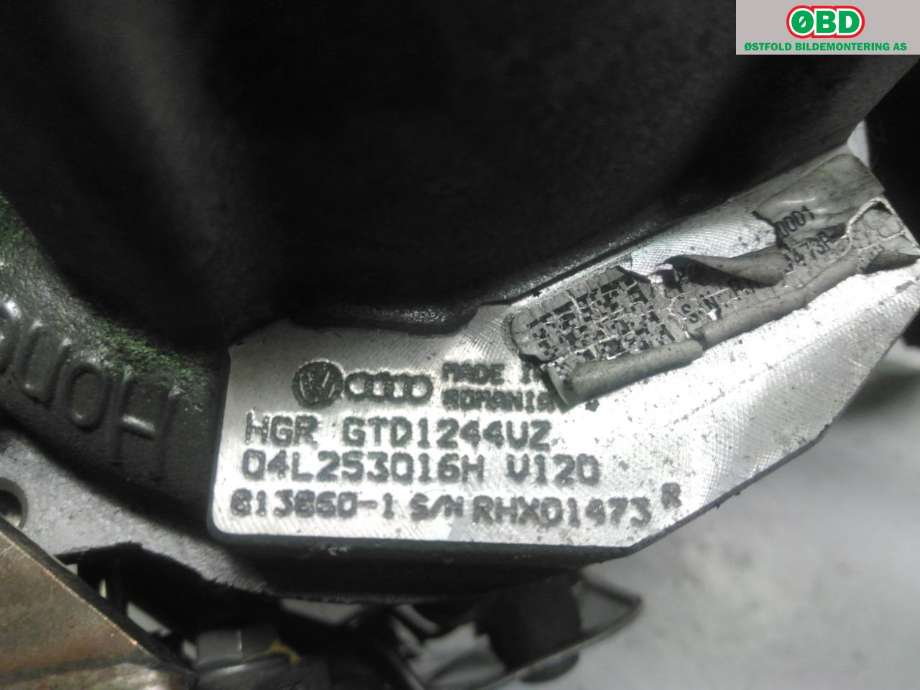 Turbo til Škoda Octavia 2013-2016 (Type III, Fase 1)  (SKODA|04L 253 016 H|04L 253 020 S|)