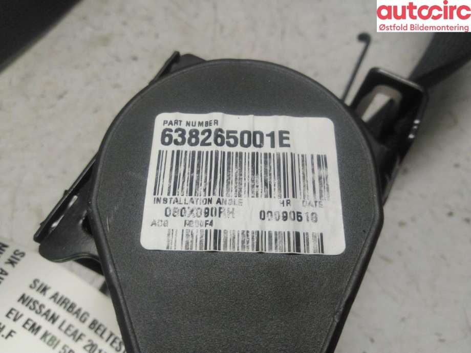 Airbag beltestrammer til Nissan Leaf 2018-->> (Type II)  (NISSAN|868845SH0B|)