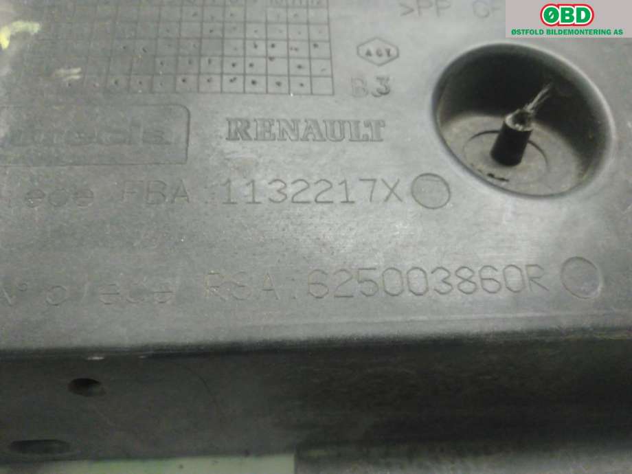 Frontplate øvre til Renault Captur 2013-2020 (Type I)  (RENAULT|625003860R|)