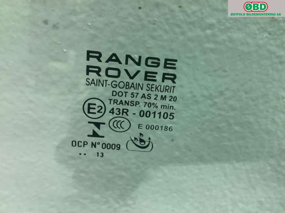 Siderute høyre foran til Land Rover Range Rover, Evoque 2011-2019 (Type I)  (LAND-ROVER|LR044525|)