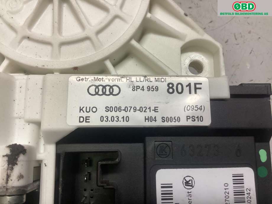 Ruteheis venstre bak til Audi A3 2009-2012 (Type II, Fase 2)  (AUDI|)