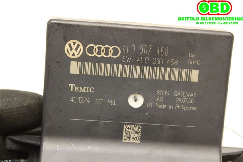 Styreenhet diverse til Audi A6, Allroad 2006-2008 (Type II, Fase 1) (C6) (C6) (AUDI|4L0 907 468 B||4L0907468)
