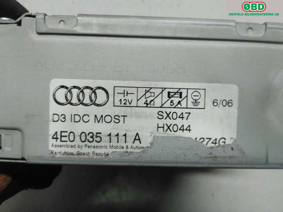 Styreenhet diverse til Audi A8 2003-2010 (Type II)  (AUDI|4E0 057 111 FX||4E0035111A)
