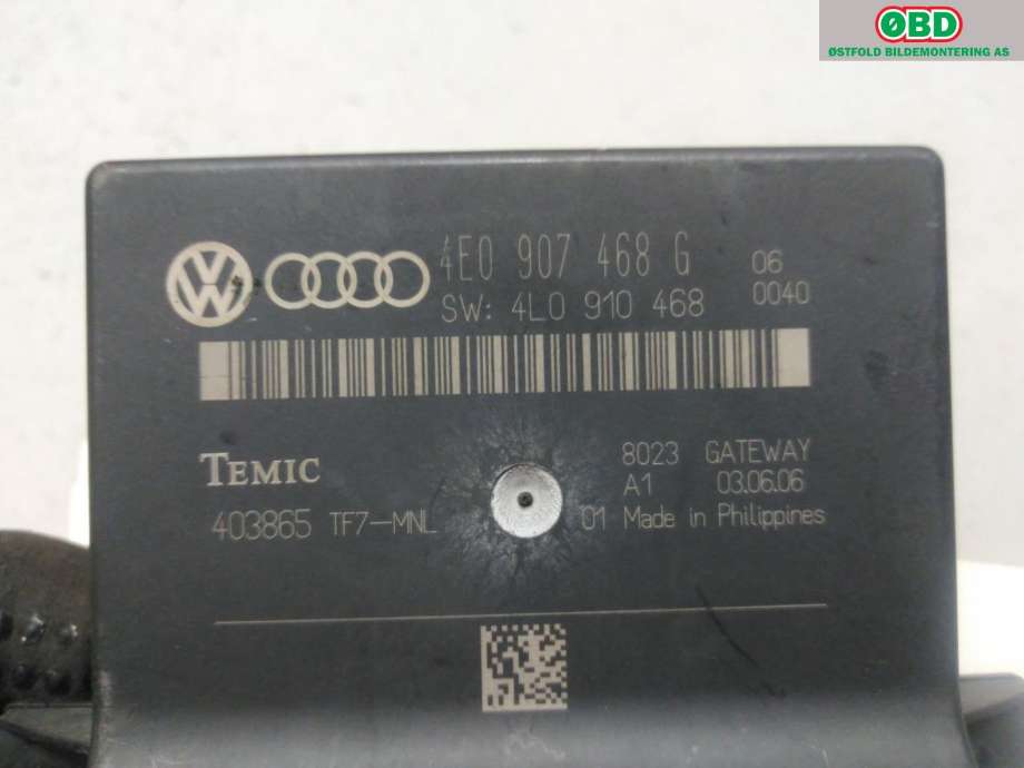 Styreenhet diverse til Audi A8 2003-2010 (Type II)  (AUDI|4E0 907 468 H||4E0907468G)