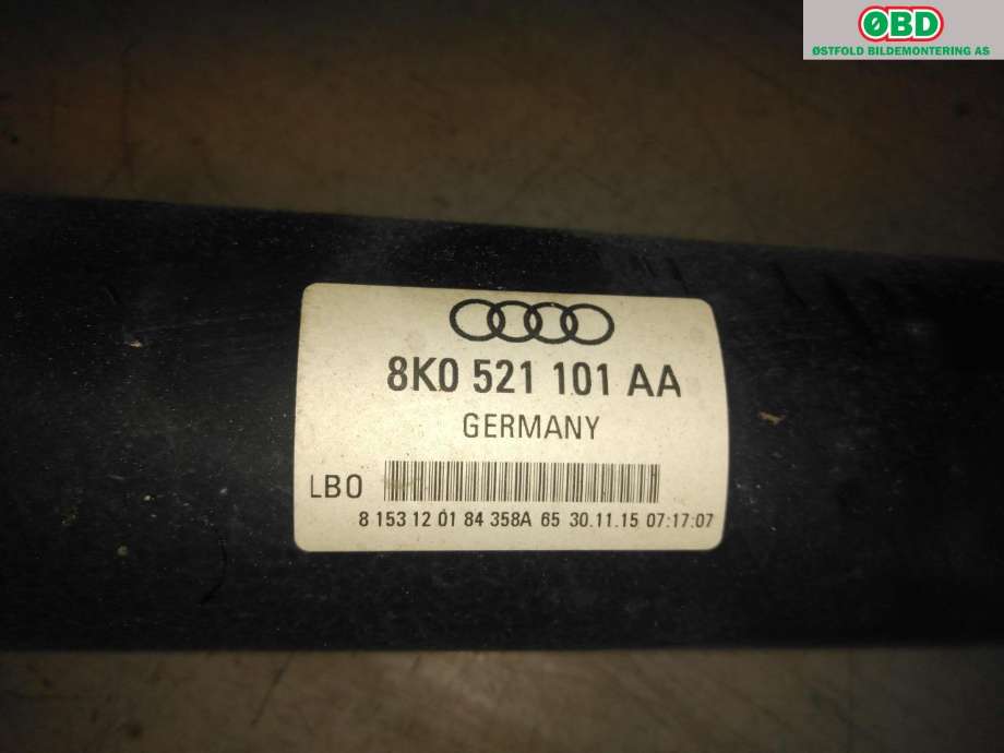 Mellomaksel til Audi A4 2007-2014 (Type IV) (B8) (B8) (AUDI|8K0 521 101 AA|)