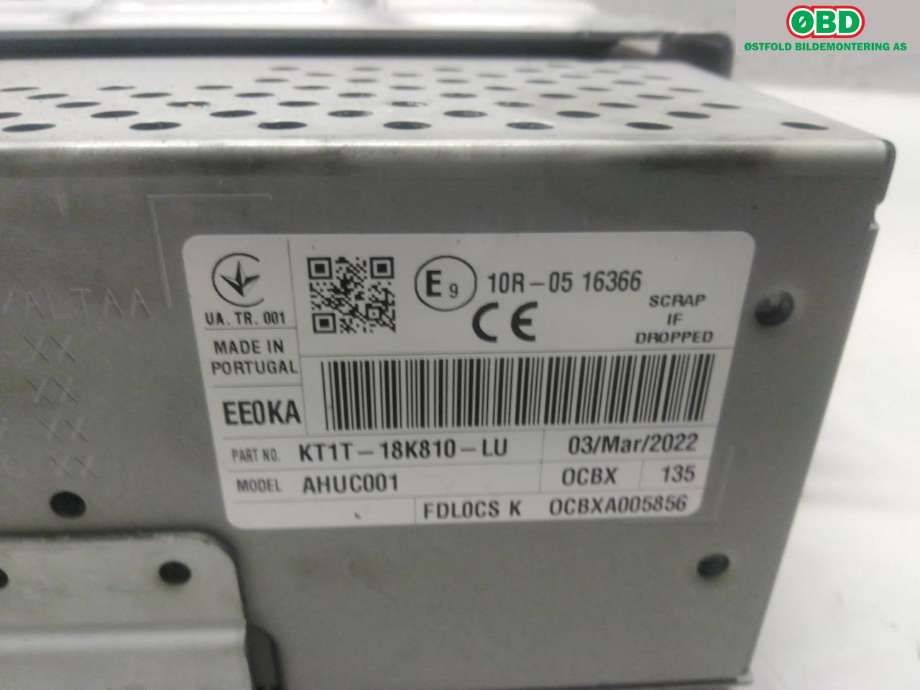 Bilstereo navigasjon til Ford Transit Connect 2018-->> Type II, Fase 2  (FORD|2628199|)