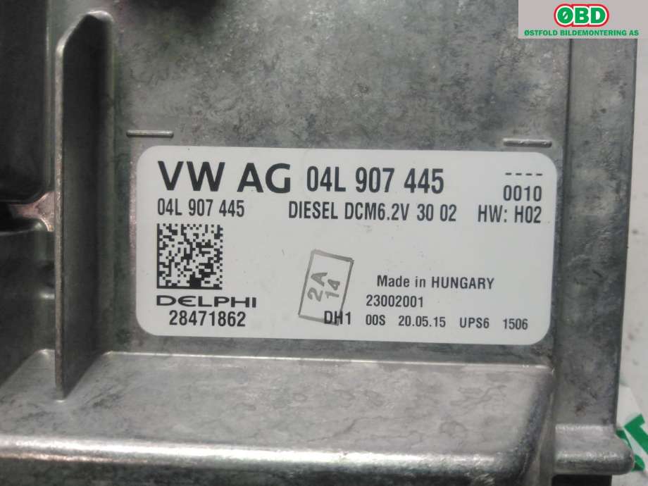 Styreenhet motor til VW Transporter / Caravelle 2015-2019 (T6) (T6) (VOLKSWAGEN|04L 906 056 KB|)