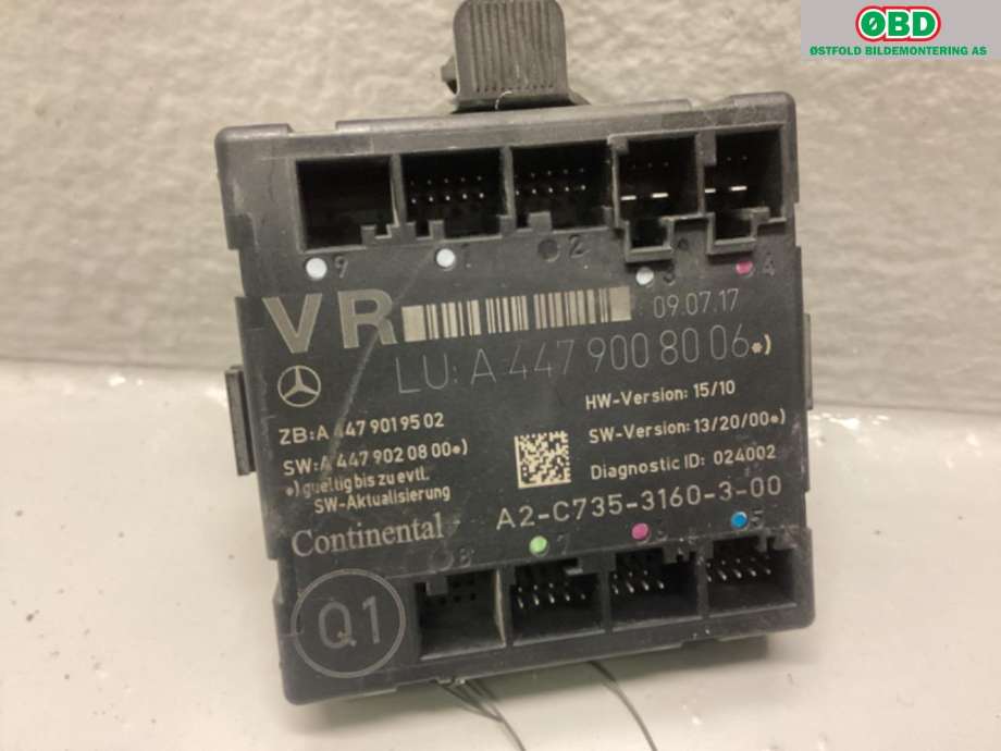 Styreenhet dør venstre foran til Mercedes Vito 2014-->> (W447) (W447) (MERCEDES|A 447 900 80 06||4479008006)