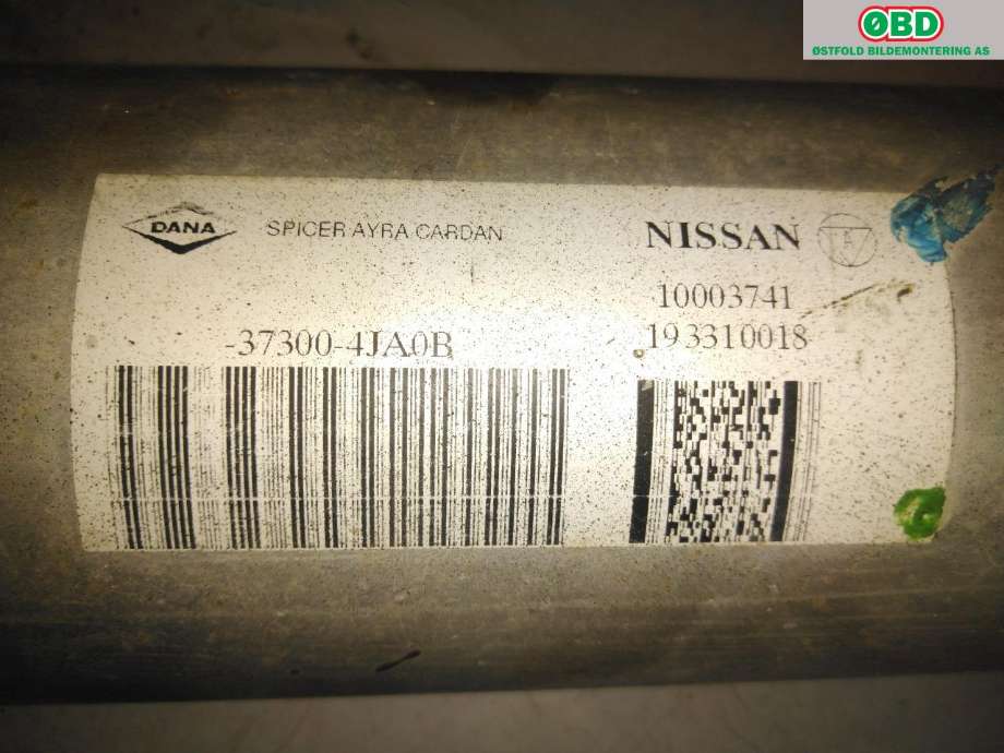 Mellomaksel til Nissan Navara 2016-->> (D23) (D23) (NISSAN|373004JA0B|)