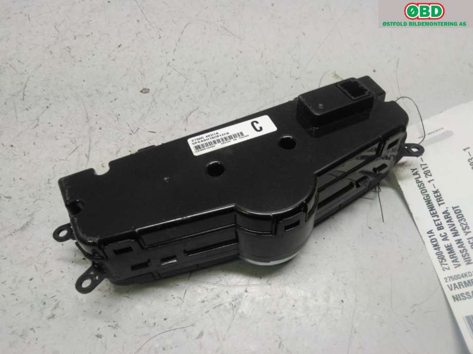Varmeapparat betjening til Nissan Navara 2016-->> (D23) (D23) (NISSAN|275004KD1A|)