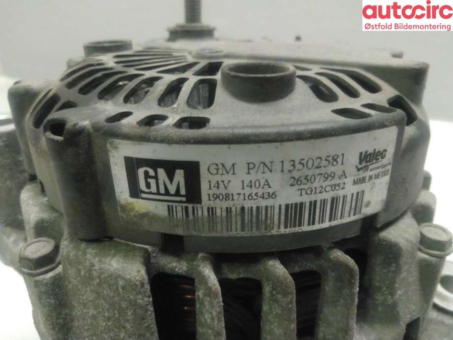Dynamo til Opel Insignia A 2009-2014  (OPEL|13502581|13588306|)