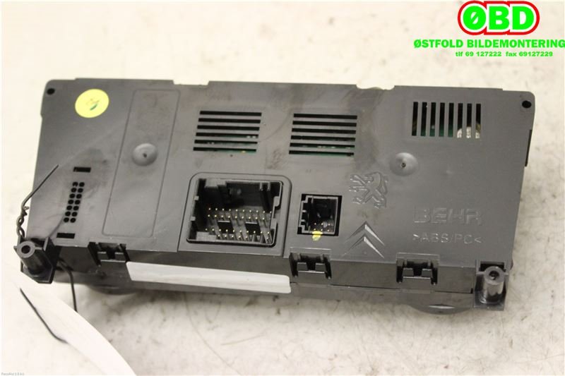 Varmeapparat betjening til Peugeot 3008 2009-2016 (Type I)  (PEUGEOT|6452P3|6452W5|96738320XT)