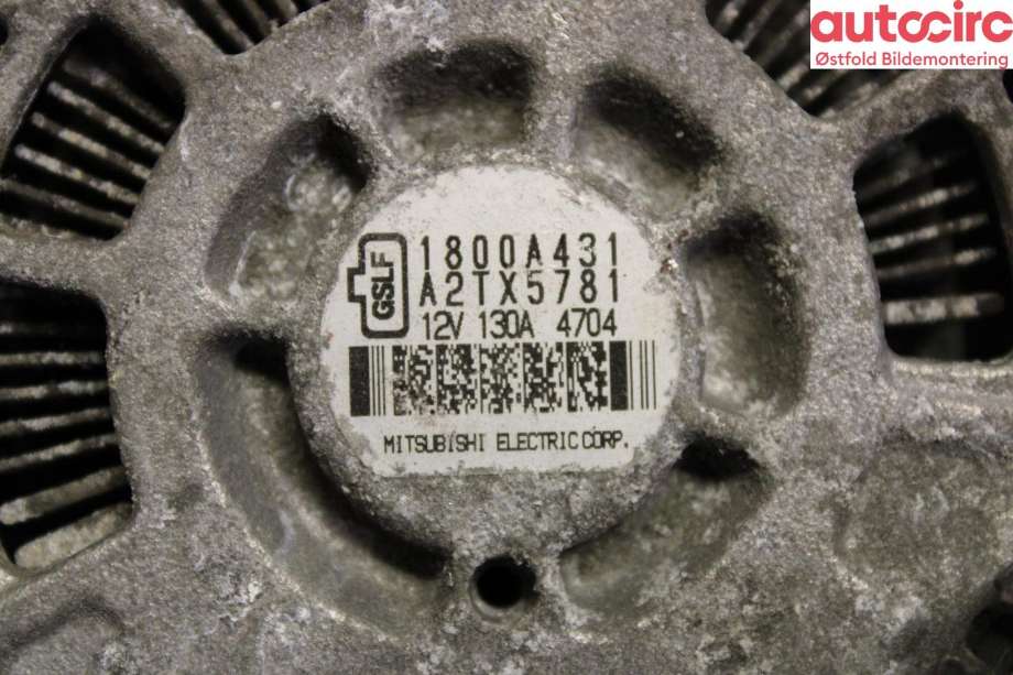 Dynamo til Mitsubishi Outlander 2015-->> (Type III, Fase 2)  (MITSUBISHI|1800A431|)