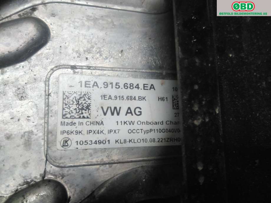 Batterilader (OBC - On Board Charger) til VW ID.3 2020-->>  (VOLKSWAGEN ID.3 PRO S 150 KW|1EA 915 684 EB|)