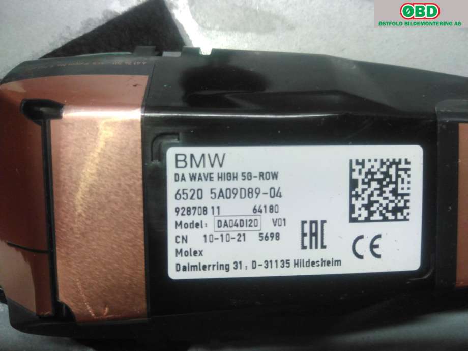 Antenne navigasjon til BMW iX 2021-->> (I20) (I20) (BMW iX xDrive50|65 20 5 A09 D89|)