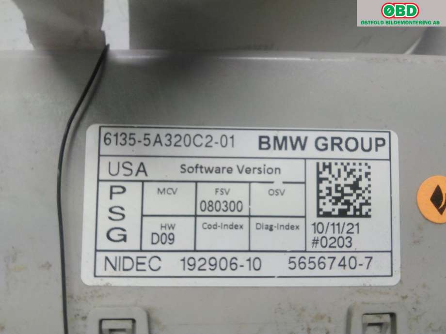 Styreenhet diverse til BMW iX 2021-->> (I20) (I20) (BMW iX xDrive50|61 35 5 A32 0C2||61355A320C2)