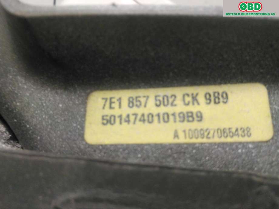 Speil høyre til VW Transporter / Caravelle 2009-2015 (Fase 2) (T5) (T5) (VOLKSWAGEN|7E1 857 508 DA|)