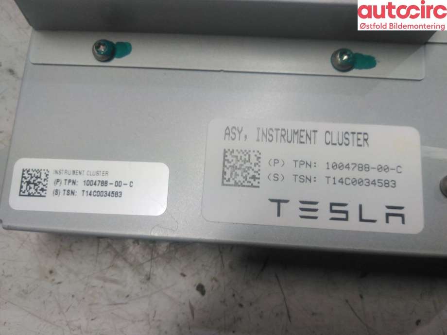 Instrumentpanel til Tesla Model S 2013-2016 (Fase 1)  (TESLA|1004788-00-C|)