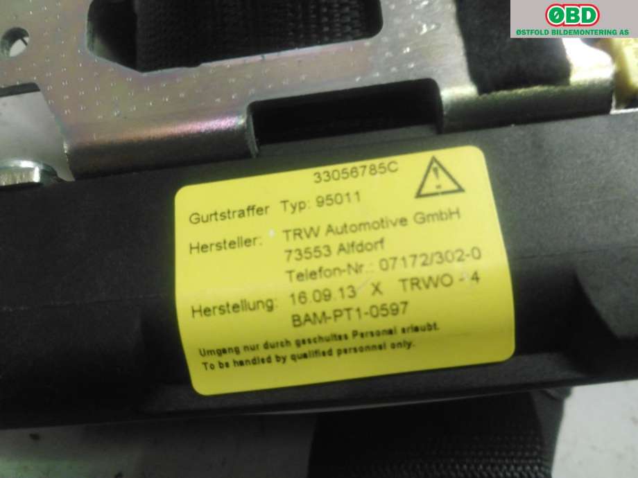 Airbag beltestrammer til Mercedes CLS 2011-2017 (C218) (C218) (MERCEDES|A 218 860 14 85|)