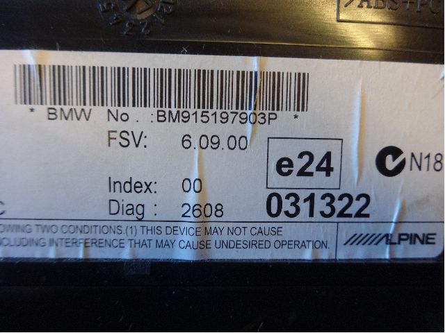 Instrument kjørecomputer til BMW 3-Serie 2005-2011 (E90/E91/E92/E93) (E90/E91/E92/E93) (BMW|65 82 9 193 757||65829151979)