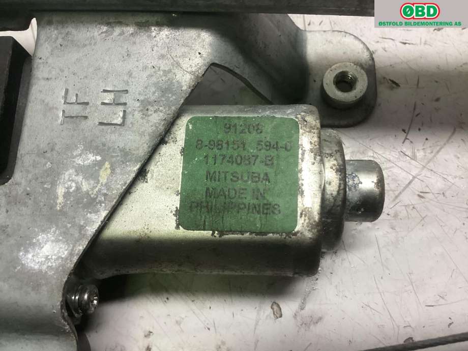 Ruteheis venstre bak til Isuzu D-Max 2007-2012 (Type I)  (ISUZU|)