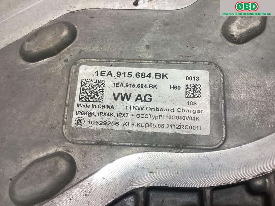 Batterilader (OBC - On Board Charger) til VW ID.3 2020-->>  (VOLKSWAGEN|1EA 915 684 EB|)