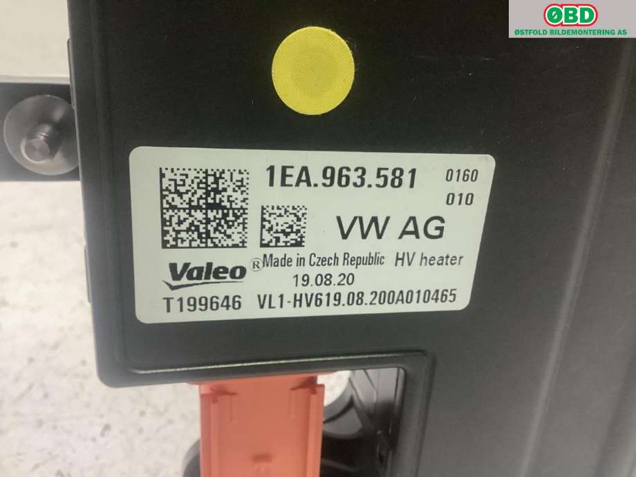 Varmeapparat register til VW ID.3 2020-->>  (VOLKSWAGEN|1EA 963 581 C|1EA 963 581 E|)