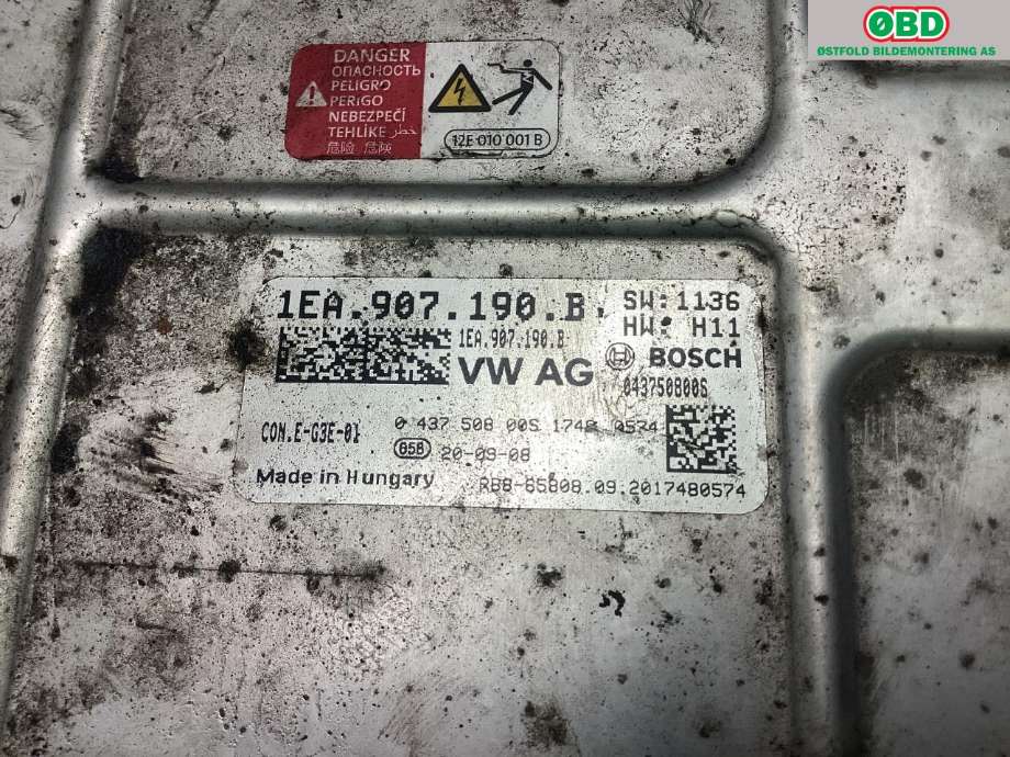 Inverter elbil til VW ID.3 2020-->>  (VOLKSWAGEN|1EA 907 190 K||1EA907190B)