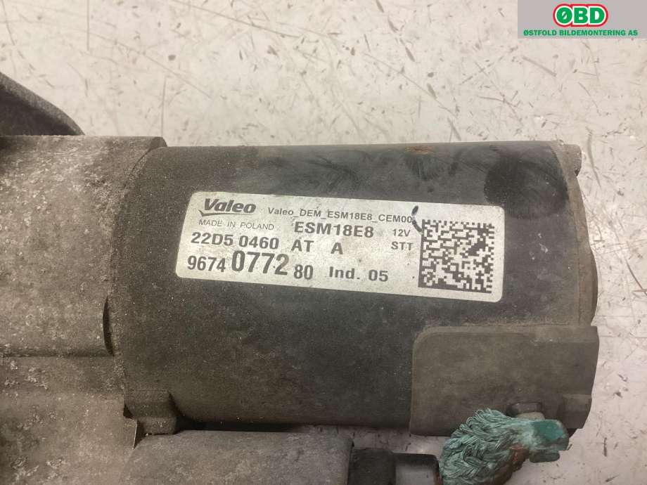 Starter til Peugeot 308 2013-2021 (Type II)  (PEUGEOT|96 740 772 80|)