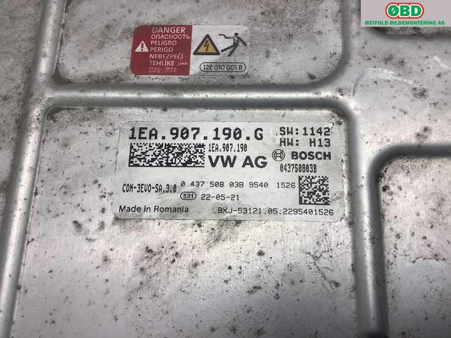 Inverter elbil til VW ID.5 2022-->>  (VOLKSWAGEN|1EA 907 190 K||1EA 907 190 G)