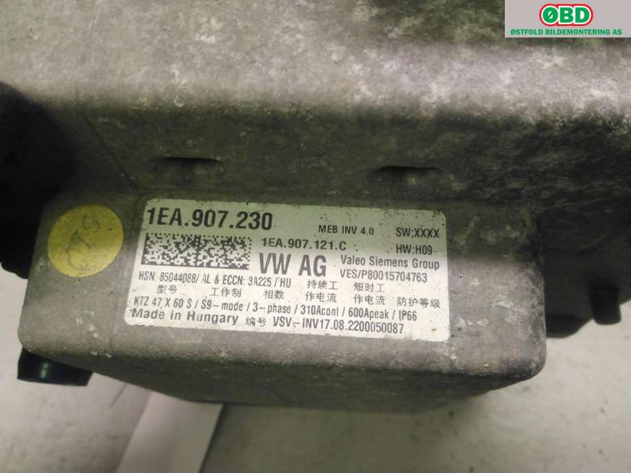 Inverter elbil til VW ID.5 2022-->> (VOLKSWAGEN|1EA 907 121 BE|)
