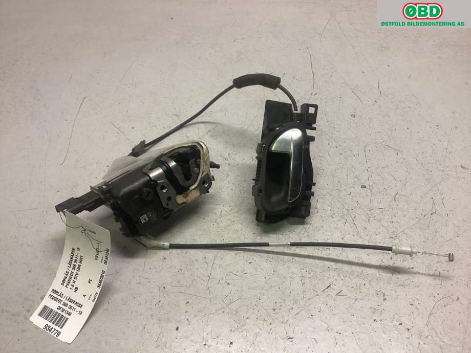 Låsekasse høyre bak til Peugeot 508 2011-2014 (Type I, Fase 1) (PEUGEOT|)