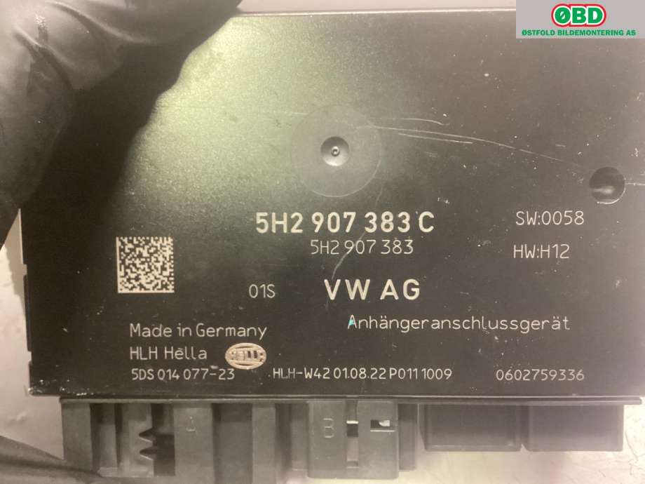 Styreenhet hengerfeste til VW ID.5 2022-->>  (VOLKSWAGEN|5H2 907 383 C|)