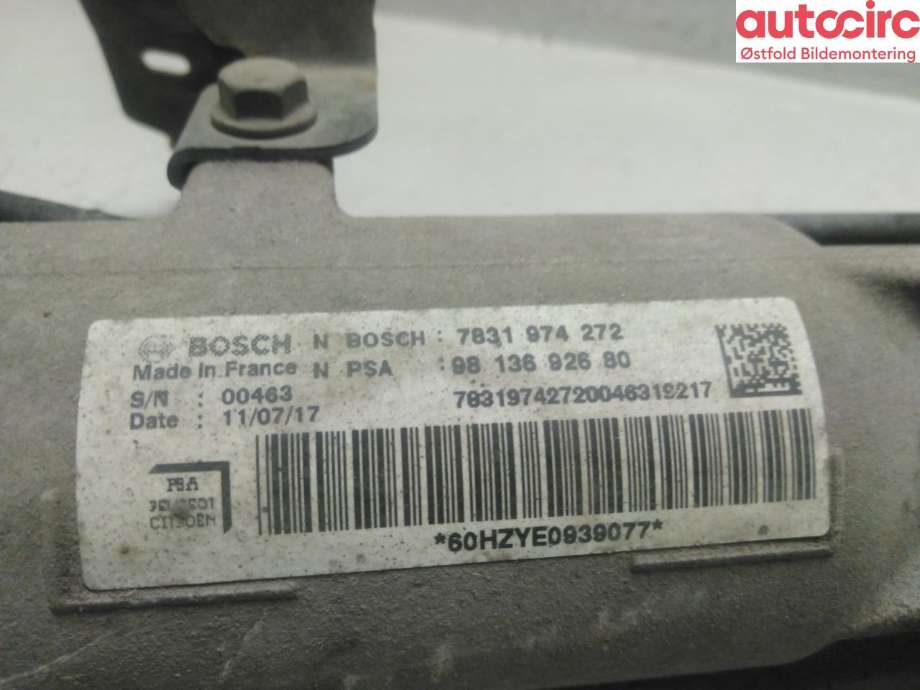 Tannstang til Peugeot Expert 2016-->> (Type III) (PEUGEOT|)