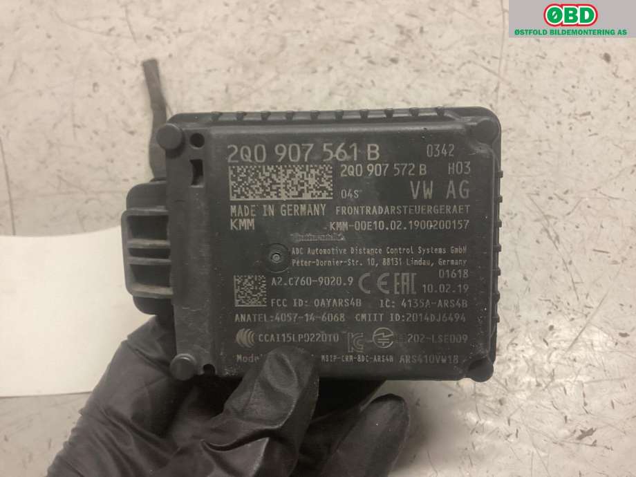 Sensor radar til VW T-Roc 2017-->>  (VOLKSWAGEN|2Q0 907 561 B|2Q0 907 561 L|)