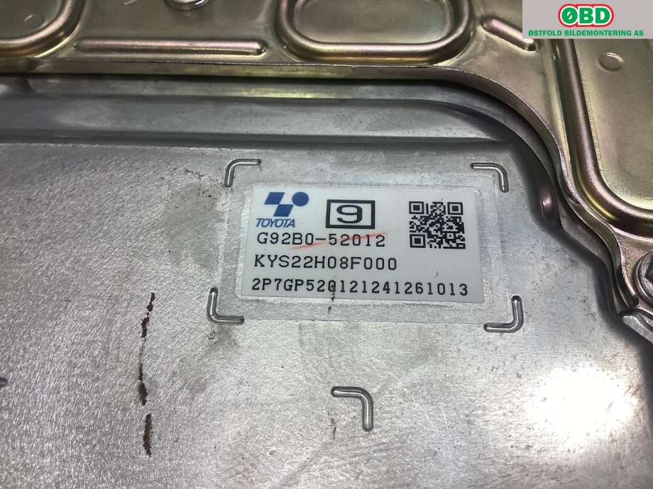 Inverter elbil til Toyota Yaris Cross (SUV) 2021-->>  (TOYOTA Yaris Cross Active|G92B052012|)