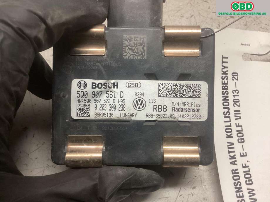 Sensor radar til VW e-Golf 2014-2017 (Fase 1)  (VOLKSWAGEN|5Q0 907 561 D|)